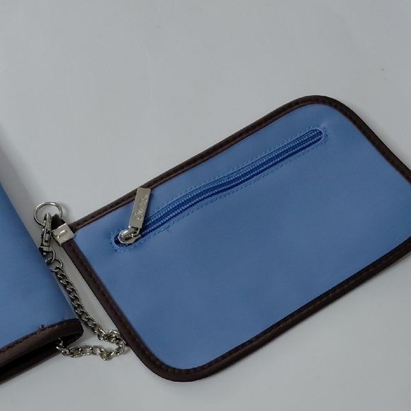 Curves Blue and Brown Tote Bag - Picture 10 of 12